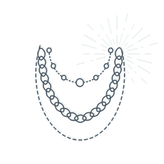 Necklaces! Start layering more necklaces.